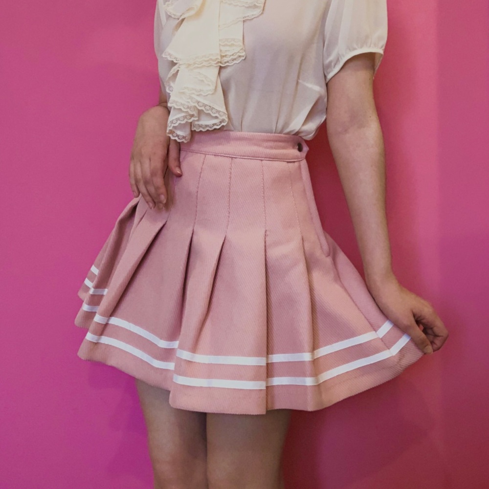 H&M Divided pleated pink tennis cheerleader skirt